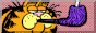 Garfield smoking a pipe